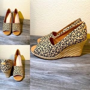 Leopard Wedges
